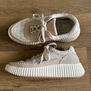 Dolce Vita Dolen Sneakers White Cream Size 8